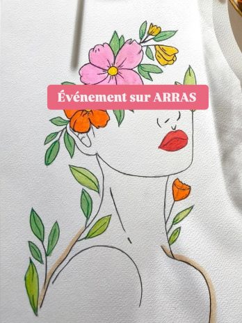 Apéro Aquarelle Octobre Rose ARRAS : Woman & Flowers