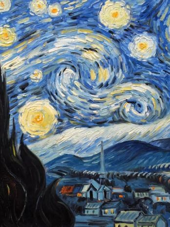 Moktail Peinture : La nuit étoilée de Van Gogh