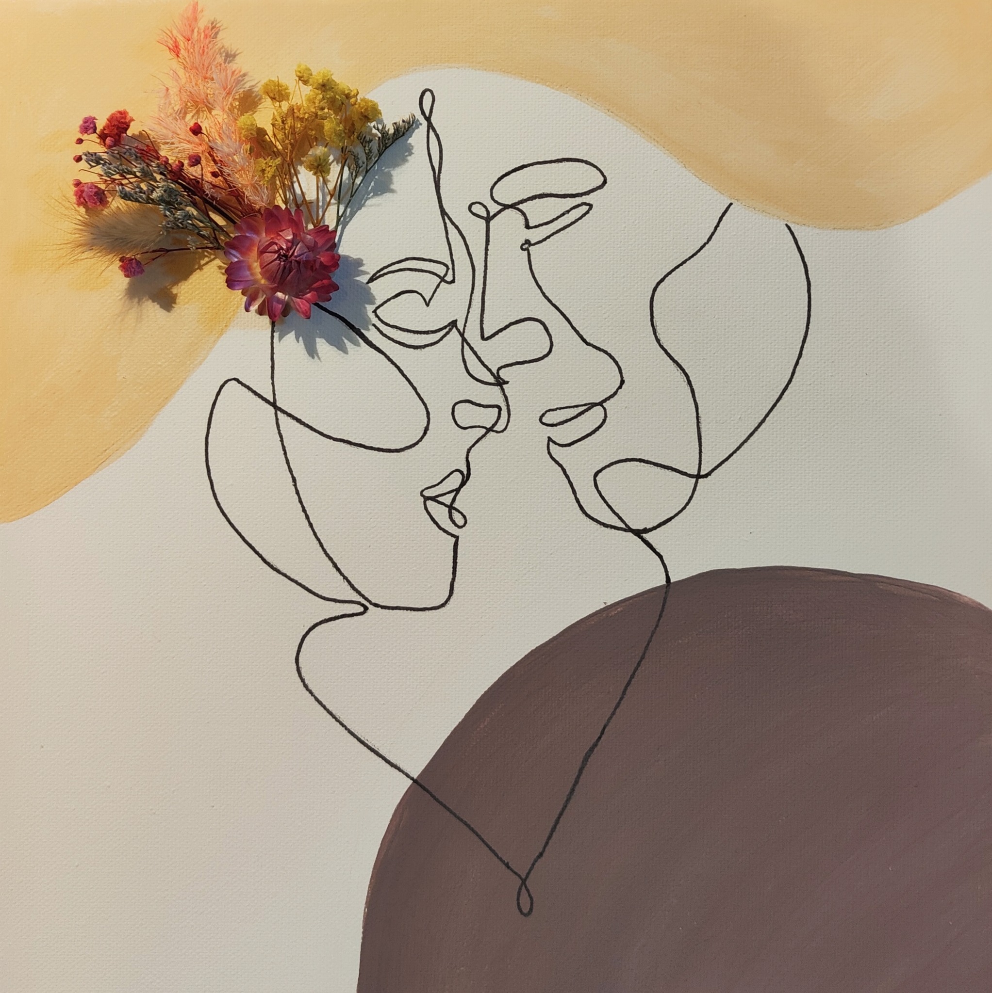 thé gourmand peinture et fleurs séchées 23 novembre