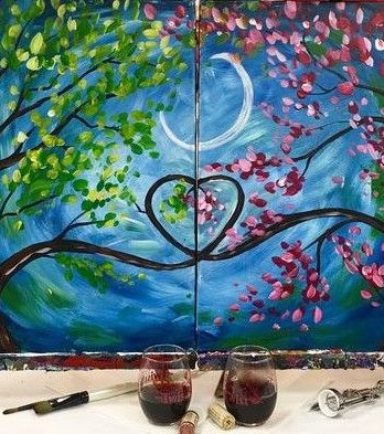 Apéro peinture au couteau : Paysage en duo (ou en solo)