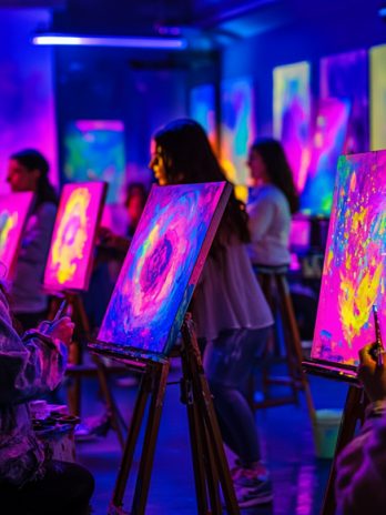 Apéro peinture : Paint in the dark