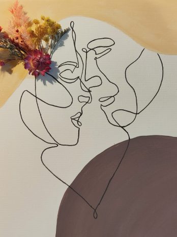 Thé gourmand : Peinture & Fleurs séchées