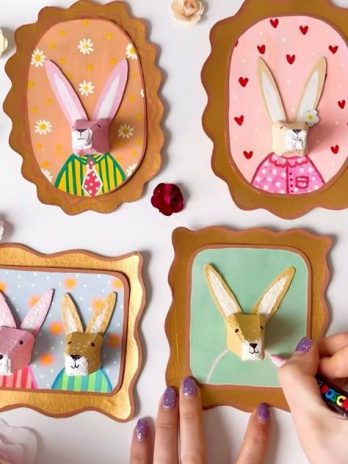Atelier créatif : Portrait de lapins trop rigolos !