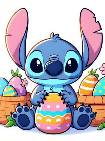 Peinture sur toile : Stitch