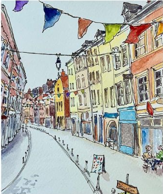 Mocktail peinture : Les rues pavées du Vieux-Lille