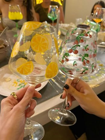 Apéro peinture sur verre