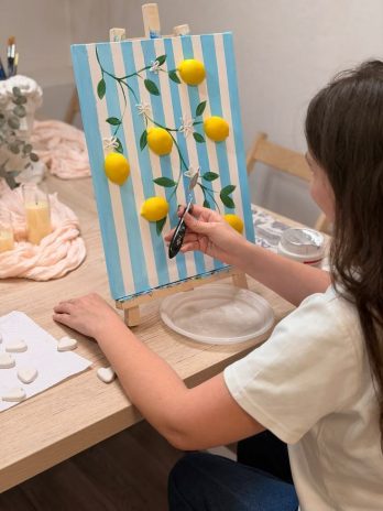 Mocktail peinture : Citrons & Plâtre en 3D