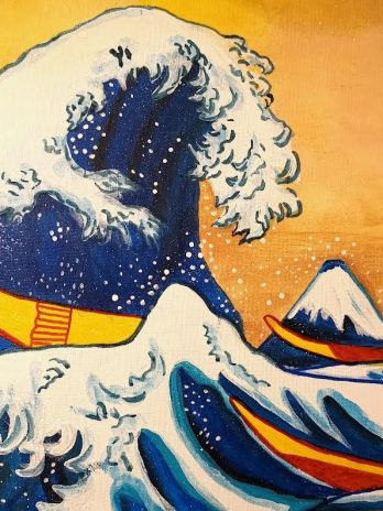 Apéro peinture : La vague d&rsquo;Hokusaï