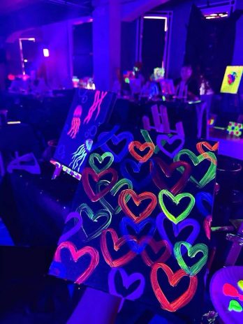 Apéro peinture fluo