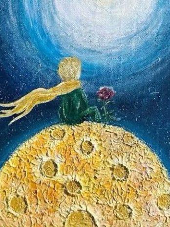 Apéro peinture : Le Petit Prince texturé